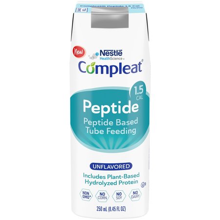 COMPLEAT Peptide 1.5 Cal Unflavored Oral Supplement / Tube Feeding Formula , 8.45 oz. Carton, PK 24 4390076283